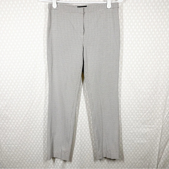 Theory Plaid Classic Skinny Pants - Picture 1 of 4